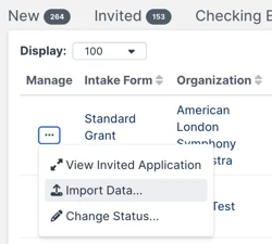 import data