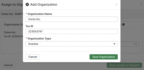 add organization