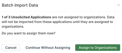 assign to organizations