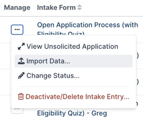 import data
