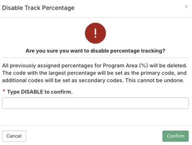 disable track percentage