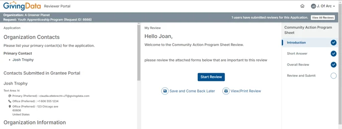 external review form