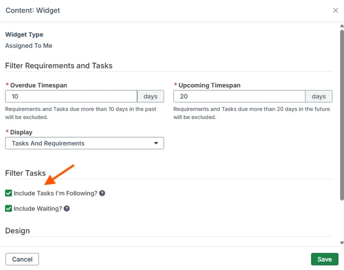 filter tasks