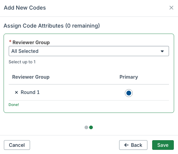 assign code attributes
