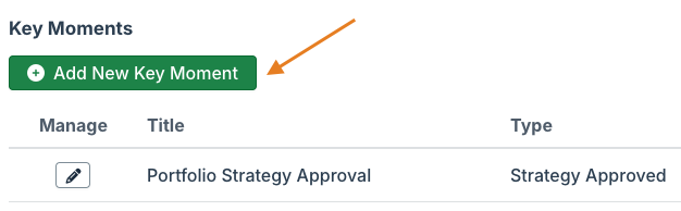 add new key moment button