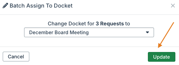 update button