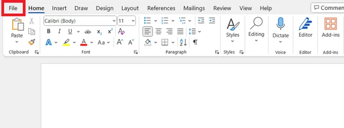 file button