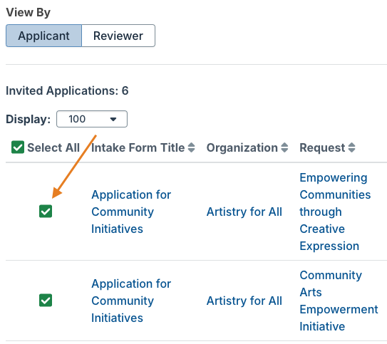 checkboxes