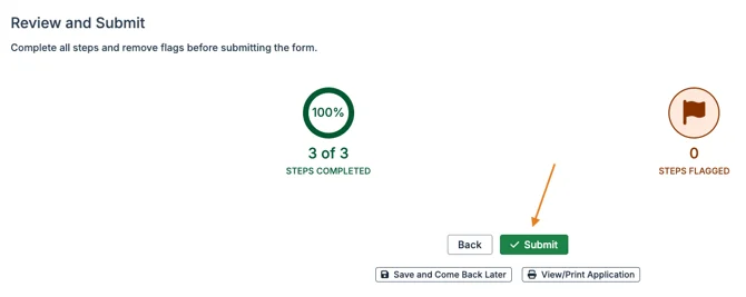 submit button