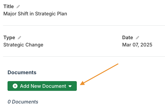 add new document button