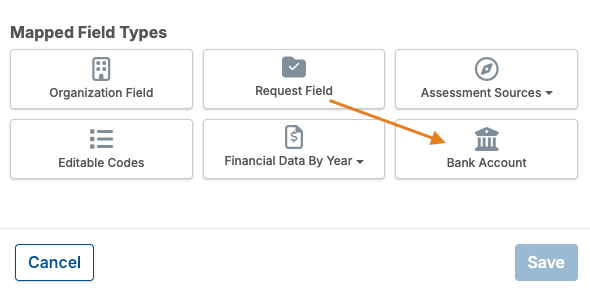bank account option