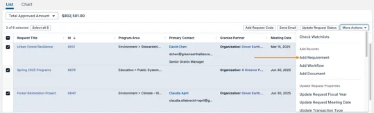 add requirement option