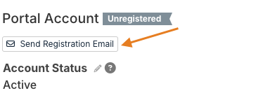 send registration email button