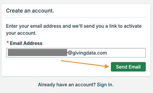 send email button