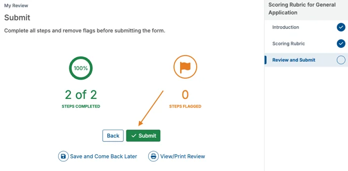 submit button