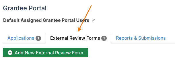 external review forms tab