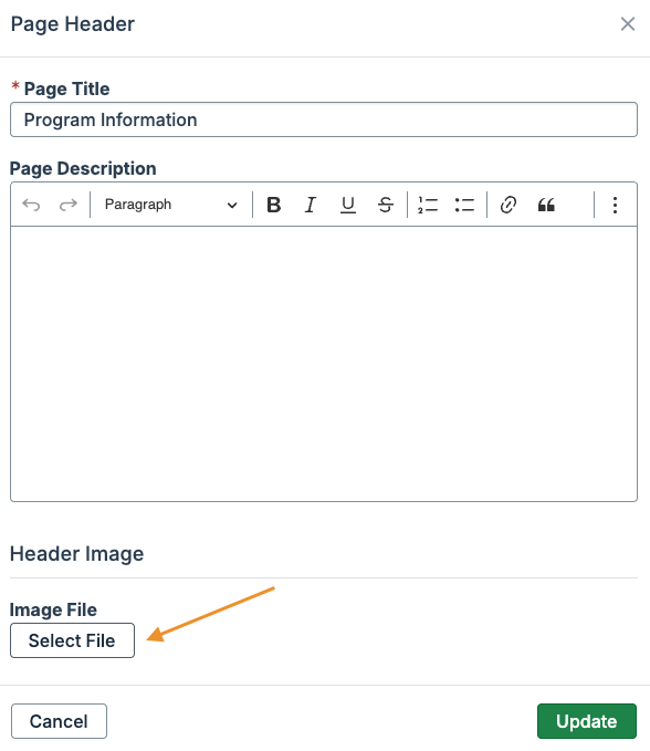 select file button