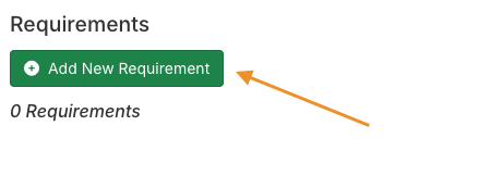 add new requirement button
