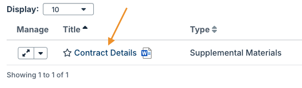 document title