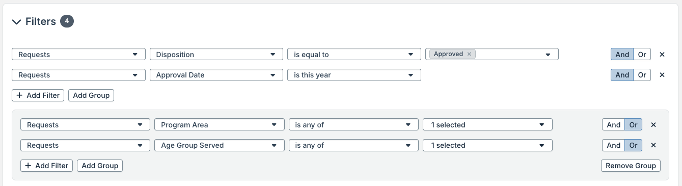 example filters