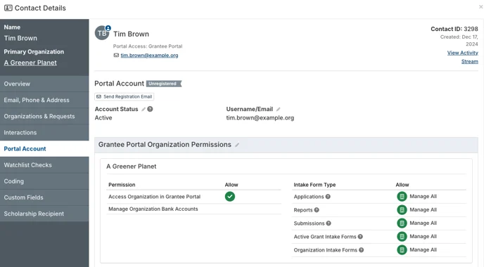 portal account