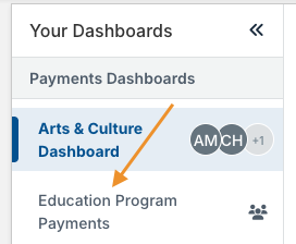 dashboard name