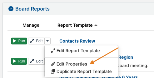 edit properties option