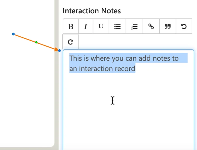 interaction notes