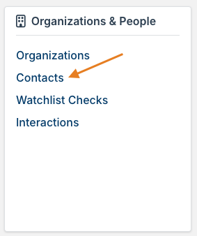 contacts option