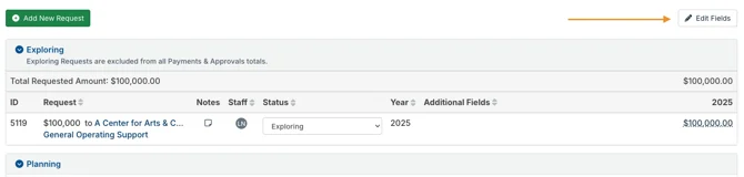edit fields button