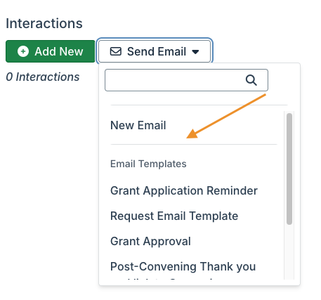 send email button