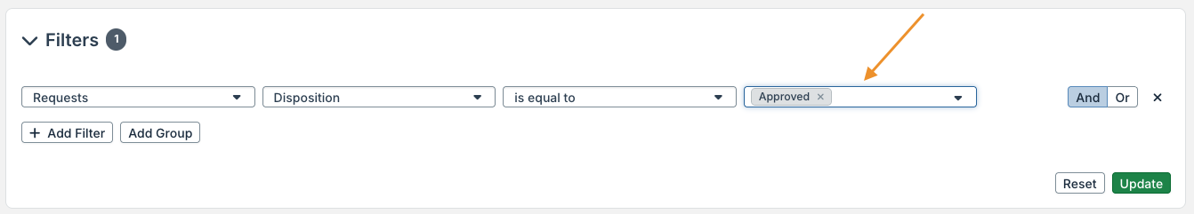 value dropdown