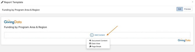 add content button