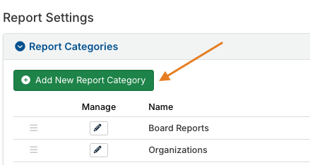 add new report category button