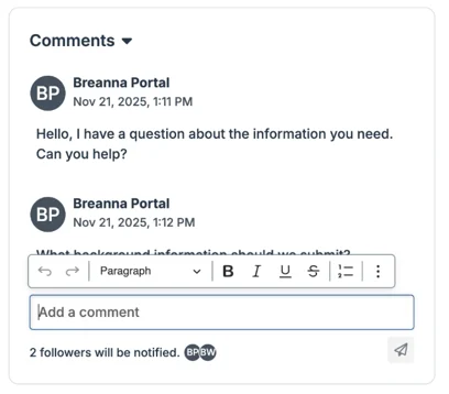 comments