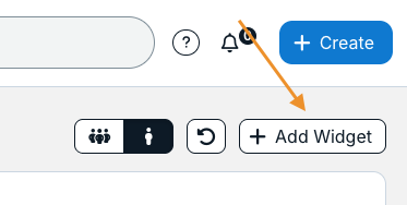 add widget button