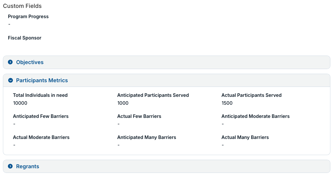 custom fields