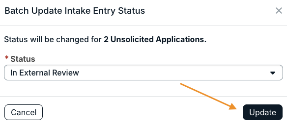 update button