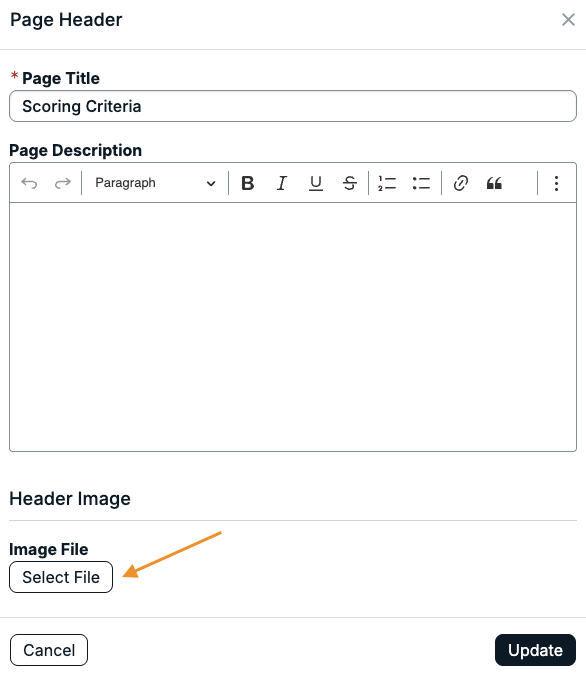 select file button