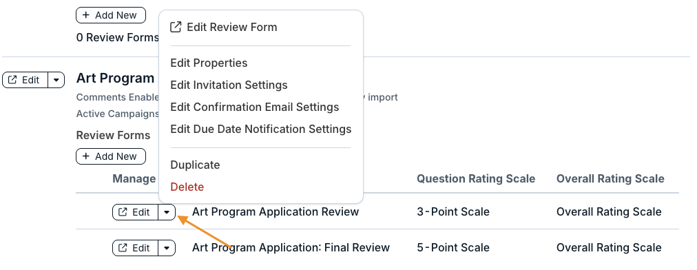dropdown icon