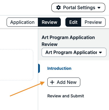 add new button