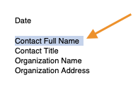 highlighted text