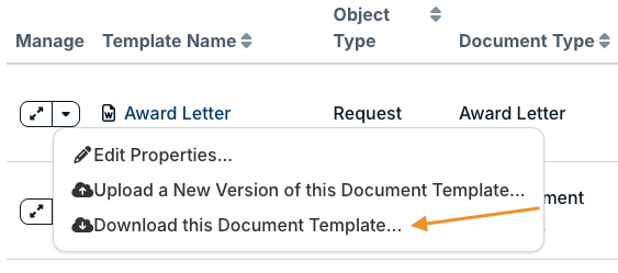 download this document template option