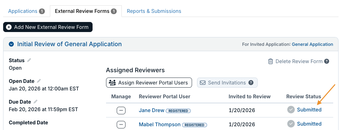review status