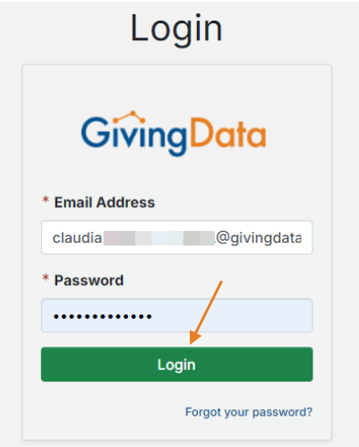 login button