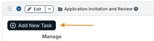 add new task button