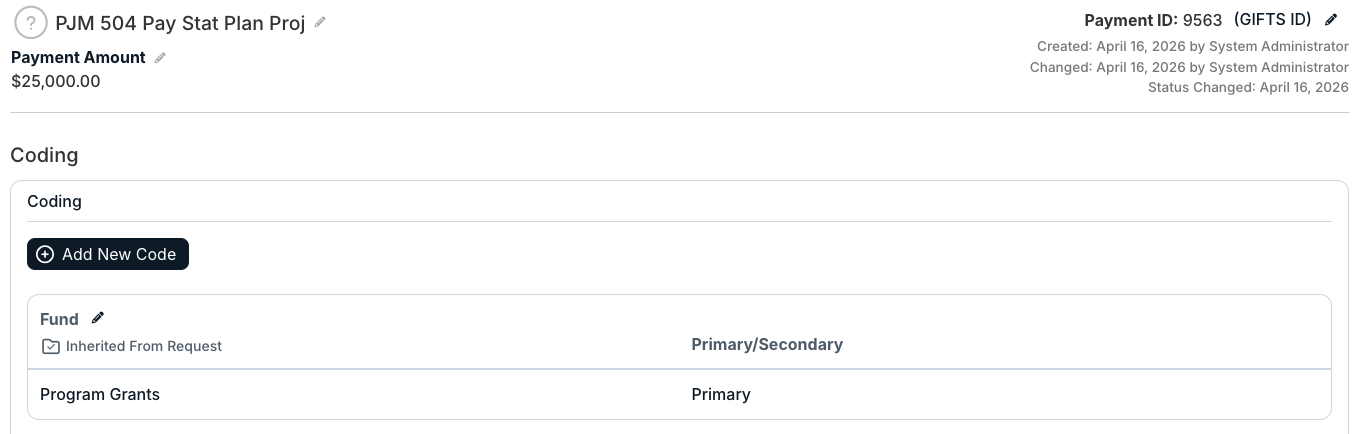 coding tab