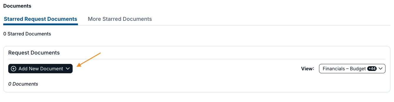 add new document button