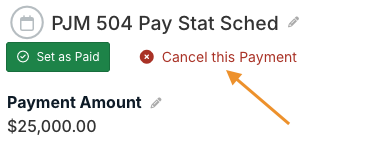 cancel this payment option
