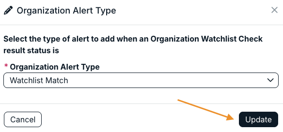 update button